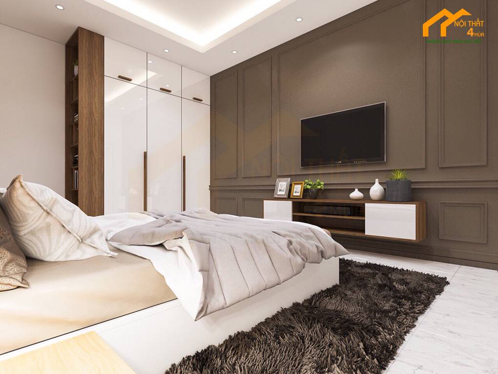 Mẫu thiết kế phòng ngủ 20m2 đẹp hiện đại