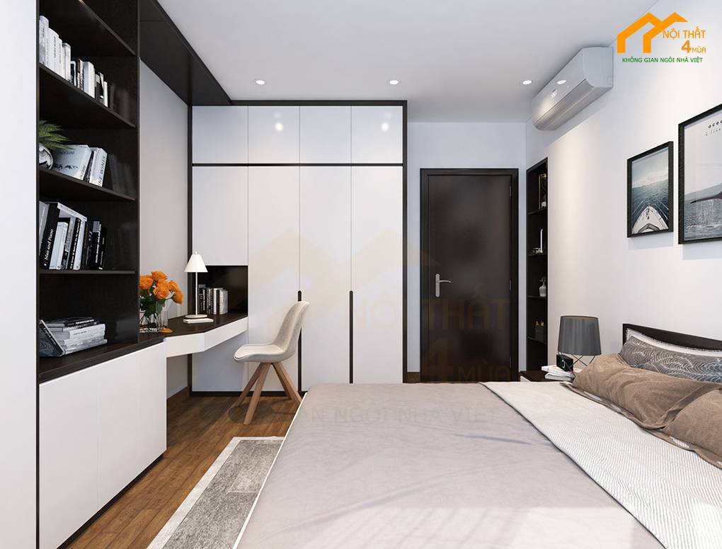 Mẫu phòng ngủ 12m2 hiện đại