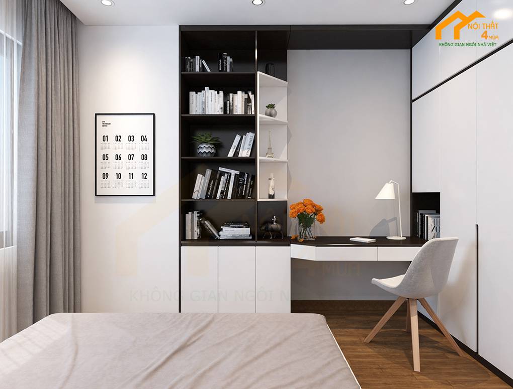 Mẫu phòng ngủ 12m2 hiện đại