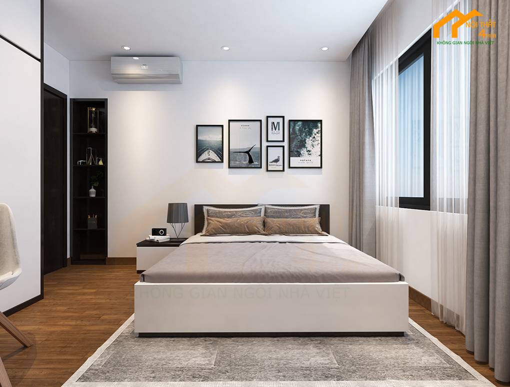 Mẫu phòng ngủ 12m2 hiện đại