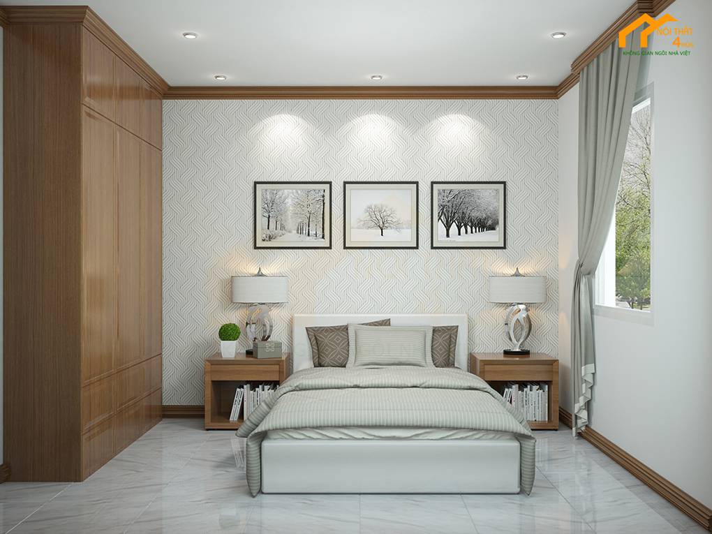 Mẫu phòng ngủ 12m2 đơn giản đẹp