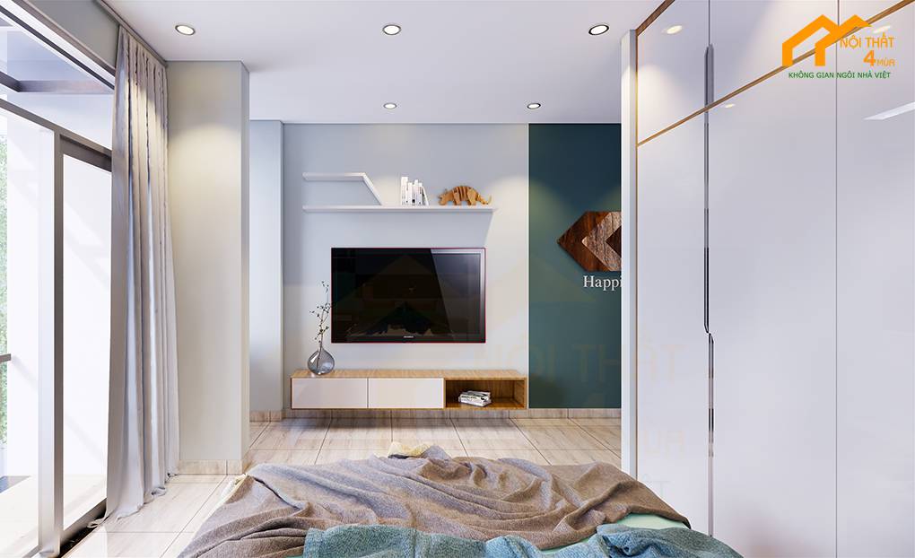 10+ Mẫu thiết kế phòng ngủ 15m2 đẹp, tiện nghi nhất 2025 21 Mẫu phòng ngủ 15m2 dành cho bé trai