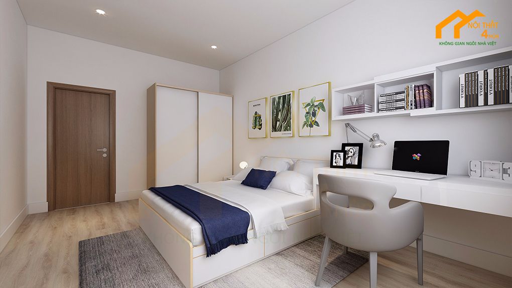 Mẫu phòng ngủ 12m2 cho nam đơn giản đẹp
