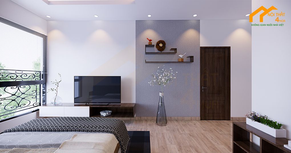 10+ Mẫu thiết kế phòng ngủ 30m2 đẹp, sang trọng và tinh tế 29 Mẫu phòng ngủ có toilet riêng