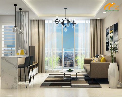 Căn hộ Sunrise Riverside 71m2 2PN 5 Nội thất căn hộ 70m2 2 phòng ngủ đơn giản đẹp