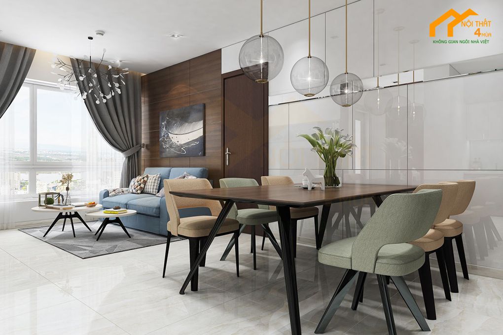 Mẫu căn hộ chung cư 70m2 3pn