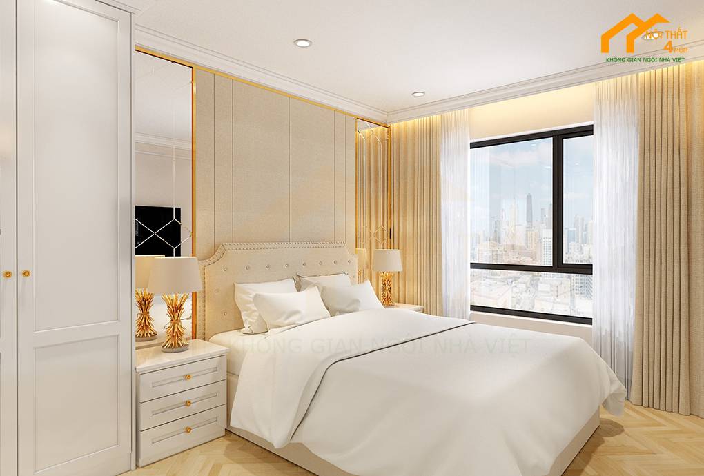 Căn hộ 70m2 2 phòng ngủ tân cổ điên