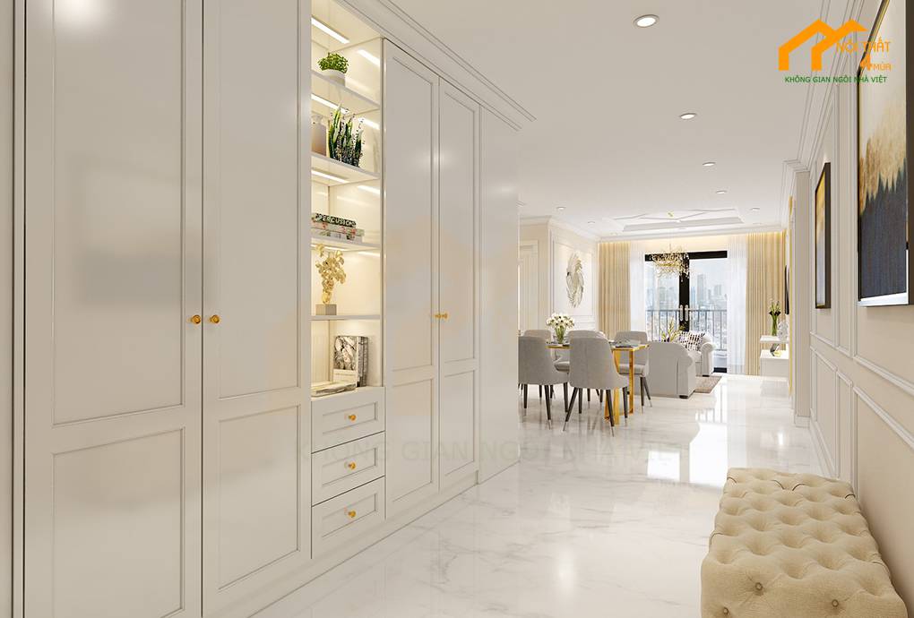 Căn hộ 70m2 2 phòng ngủ tân cổ điên