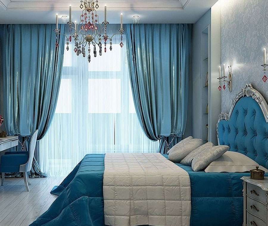 15+ Mẫu phòng ngủ màu xanh dương, xanh lá đẹp nhất 2025 12 Phòng ngủ màu xanh dương và trắng