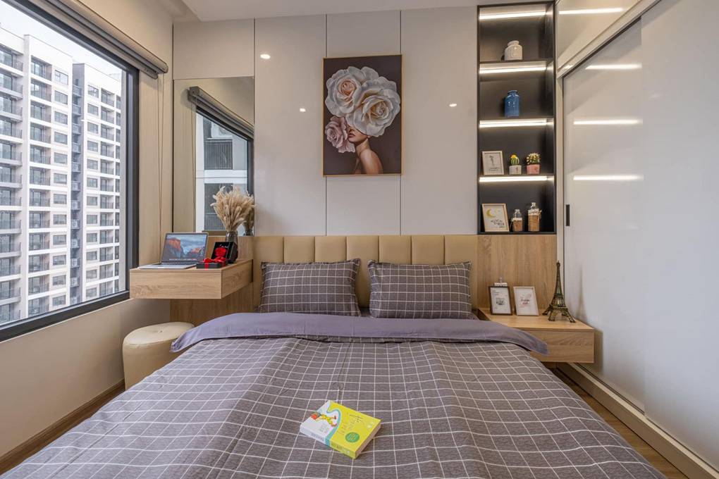 5 Mẫu thiết kế nội thất căn hộ chung cư 55m2 đẹp 15 Mẫu căn hộ 55m2 phòng ngủ