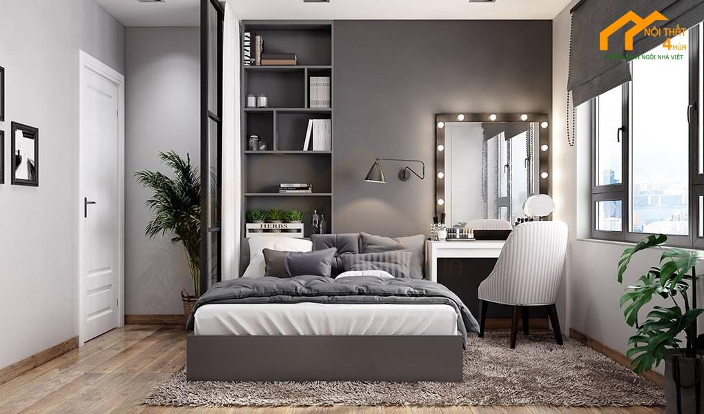 Cách đặt bàn trang điểm trong phòng ngủ chuẩn phong thủy 5 Nên đặt bàn trang điểm gần cửa sổ phòng ngủ