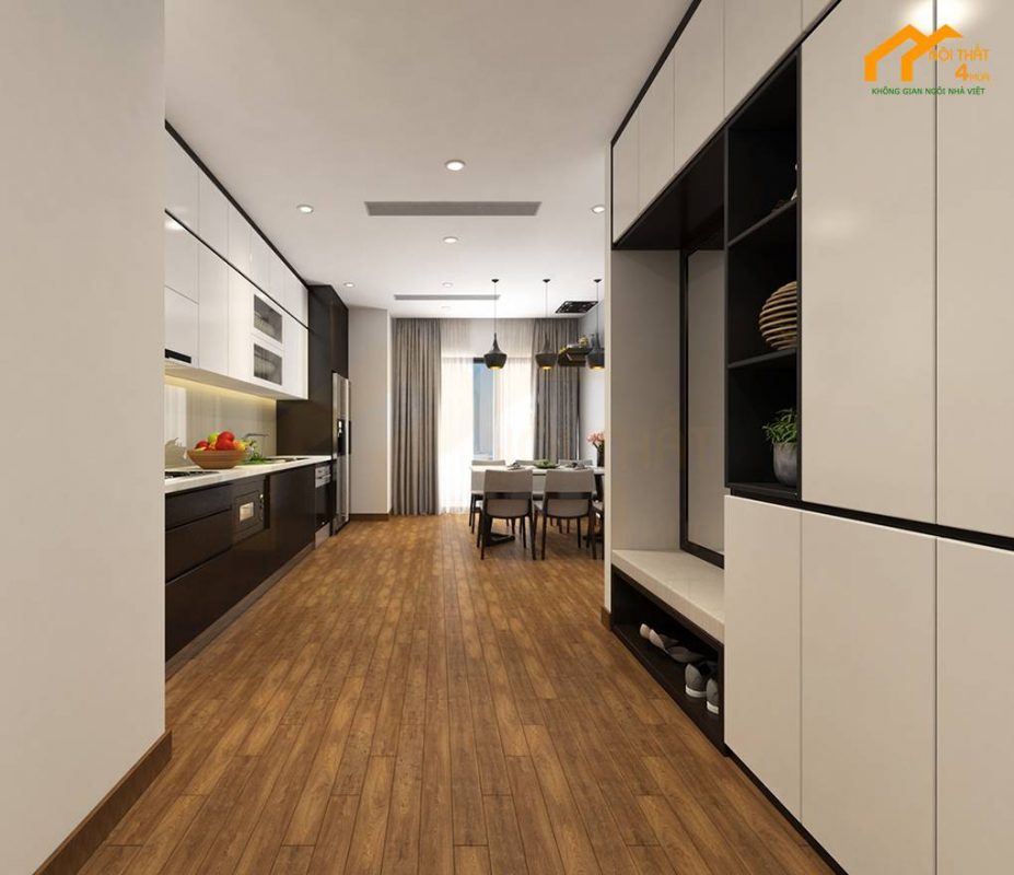 Căn hộ The Manor 100m2 2PN 1 Mẫu thiết kế căn hộ 100m2 2pn