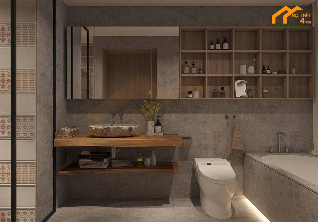 Căn hộ chung cư Tòa nhà HUD 105m2 2PN 7 Nhà vệ sinh - Căn hộ Tòa nhà HUD 105m2 2PN