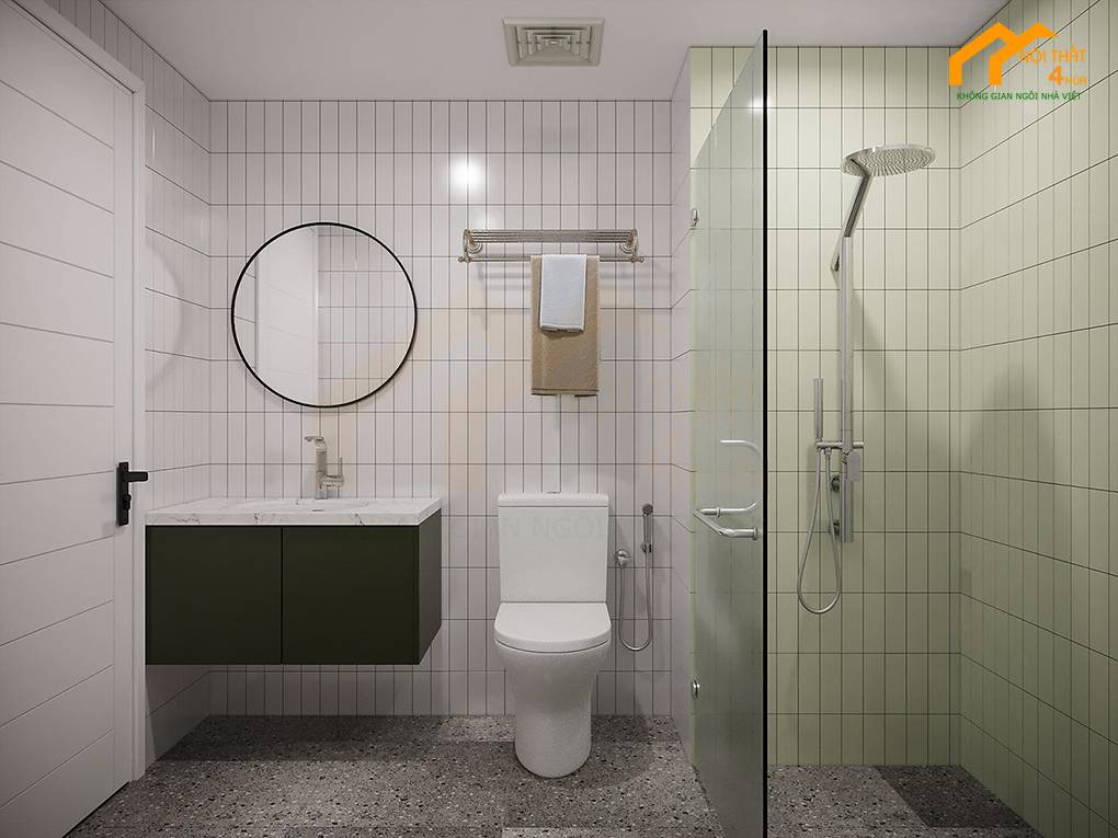 Phòng vệ sinh căn hộ chung cư 55m2 Phòng vệ sinh căn hộ chung cư 55m2