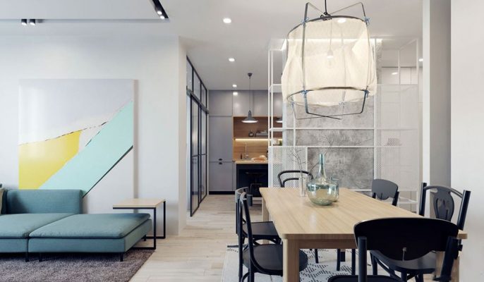 Căn hộ chung cư KINGDOM101 55m2 1pn 2 Mẫu căn hộ chung cư 55m2 1pn