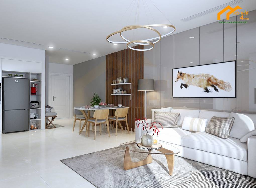 Mẫu thiết kế nội thất chung cư 60m2