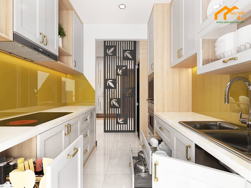 Căn hộ chung cư Hà Đô 62m2 2PN 7 Mẫu thiết kế nội thất chung cư 65m2