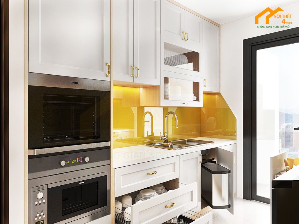 Căn hộ chung cư Hà Đô 62m2 2PN 6 Mẫu thiết kế nội thất chung cư 65m2