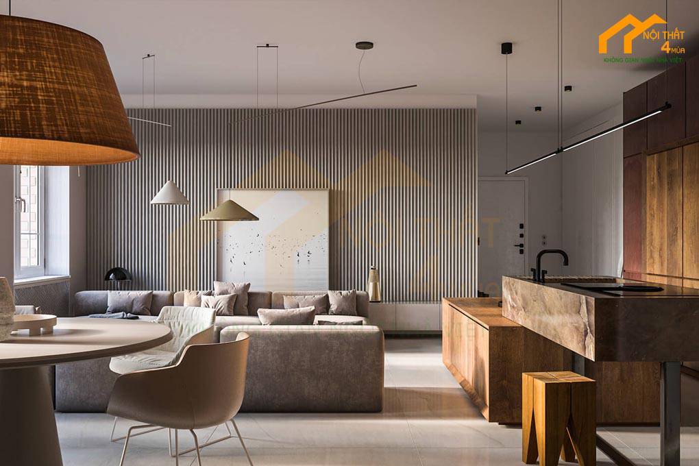 5 mẫu thiết kế nội thất chung cư 90m2 đẹp hợp xu hướng hiện nay 21 Mẫu thiết kế căn hộ chung cư 90m2 cao cấp