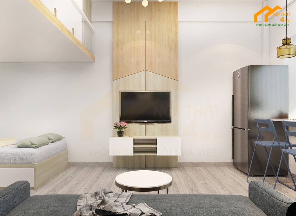 Mẫu phòng khách căn hộ nhỏ