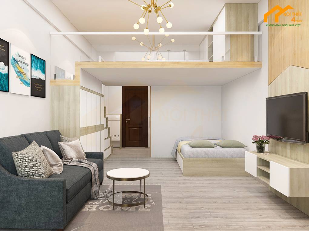 Mẫu phòng khách căn hộ nhỏ