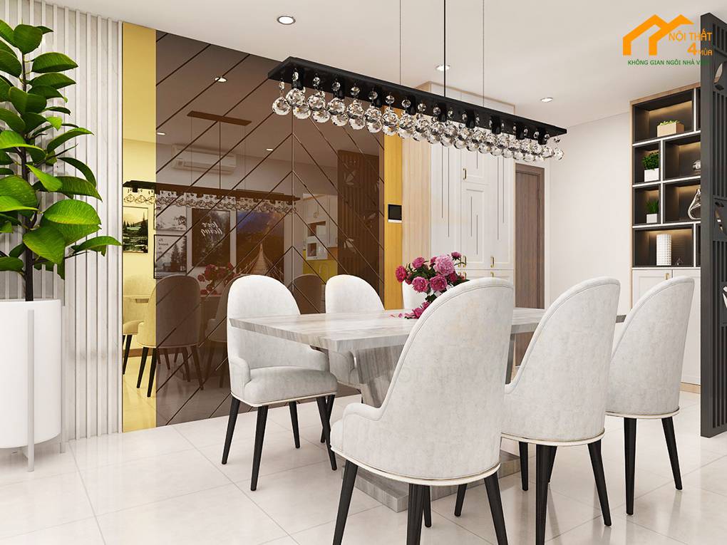 Căn hộ chung cư Hà Đô 62m2 2PN 5 Mẫu thiết kế nội thất chung cư 65m2