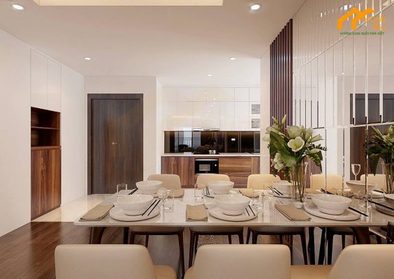 Mẫu thiết kế căn hộ 55m2 đẹp