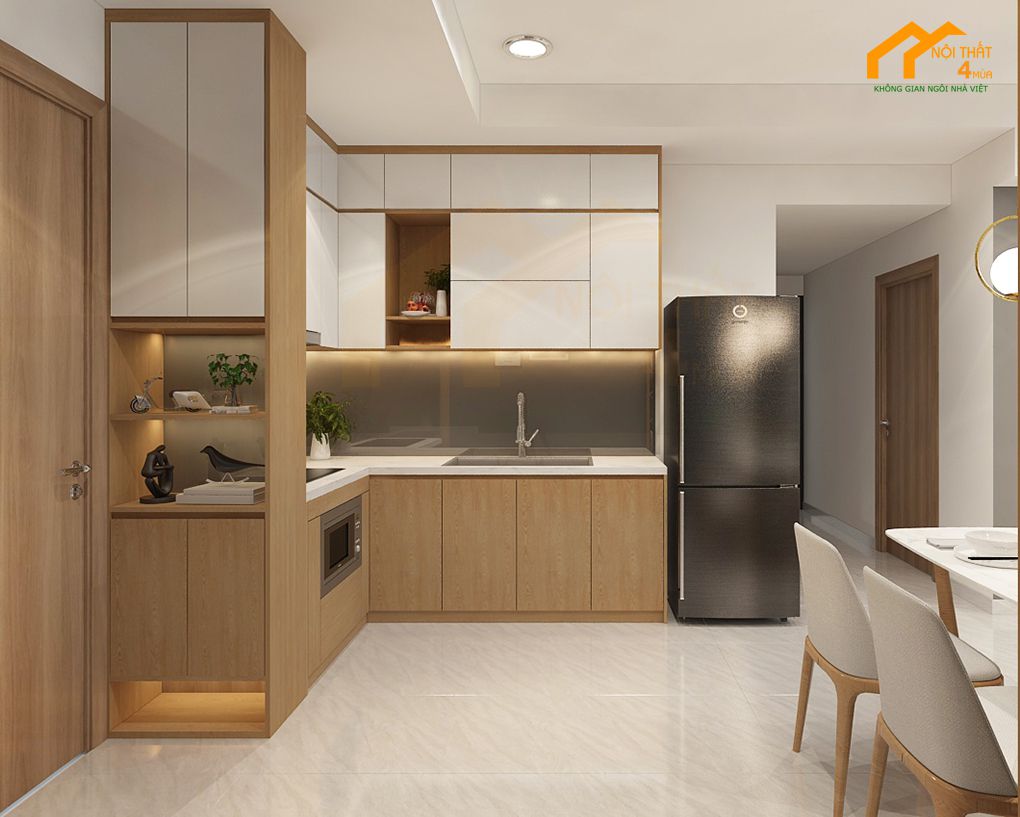 Thiết kế nội thất chung cư 60m2 đep