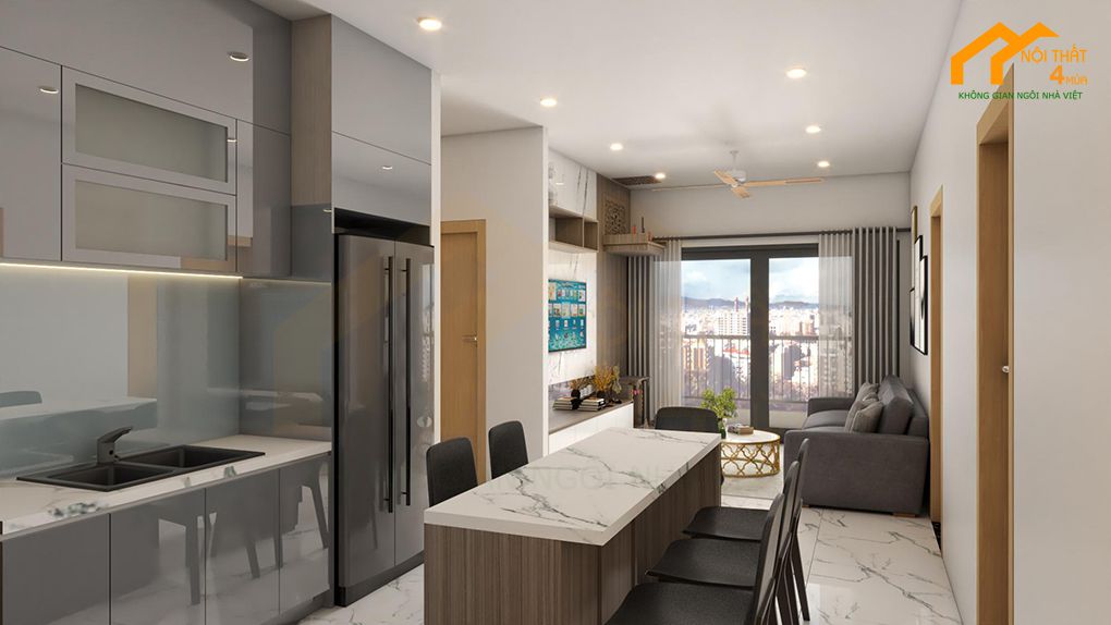 Mẫu nội thất căn hộ chung cư 65m2