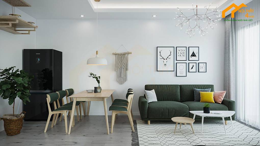 35+ Mẫu thiết kế nội thất căn hộ chung cư 70m2 đẹp và hiện đại 3 Mẫu căn hộ chung cư 60m2 sang trọng