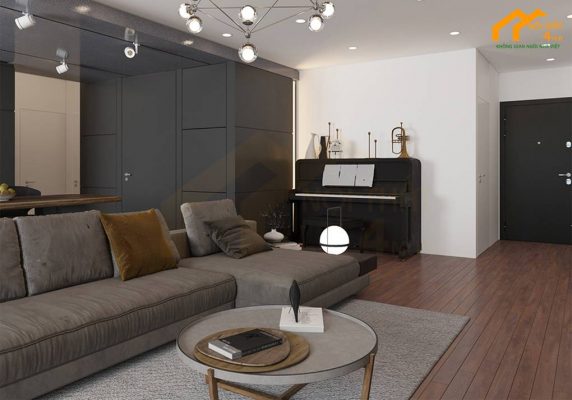 Mẫu căn hộ chung cư 100m2 thiết kế sang trọng