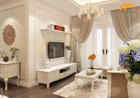 Căn hộ Lavita Charm 64m2 2PN 9 Mẫu thiết kế căn hộ 65m2 tân cổ điển