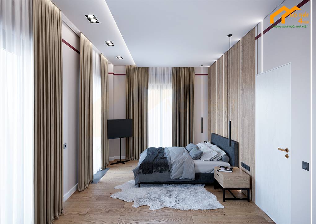 5 mẫu thiết kế nội thất chung cư 90m2 đẹp hợp xu hướng hiện nay 18 Mẫu thiết kế căn hộ 90m2 2pn đẹp