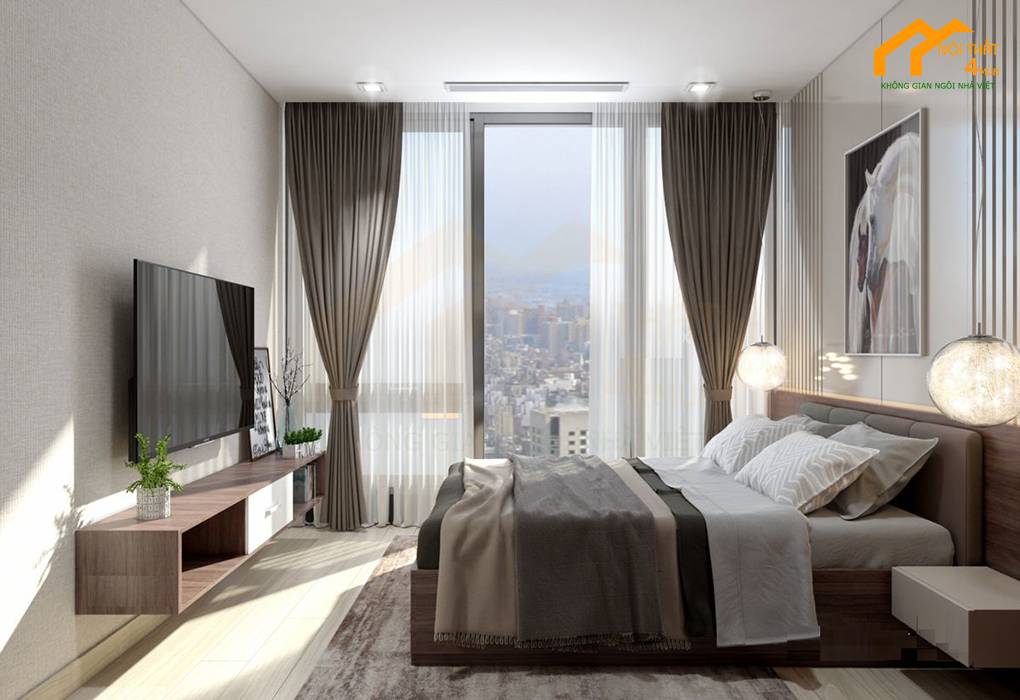 Thiết kế nội thất chung cư 60m2 đep