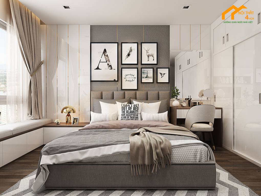 5 mẫu thiết kế nội thất chung cư 90m2 đẹp hợp xu hướng hiện nay 11 Mẫu thiết kế chung cư 90m2 3pn