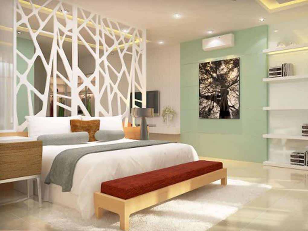 Top 15 Mẫu vách ngăn phòng ngủ kín đáo, đẹp ấn tượng 14 Mẫu vách ngăn phòng ngủ đẹp