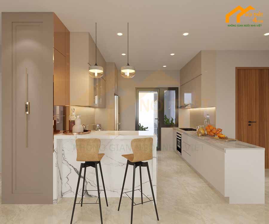 49+ Mẫu nhà bếp nhỏ đẹp đơn giản, tiện nghi nhất 2023 19 Mẫu phòng bếp hình chữ u nhỏ