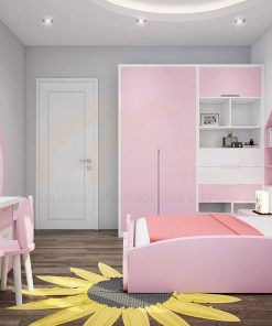 50+ Mẫu thiết kế nội thất phòng ngủ trẻ em đẹp, đáng yêu nhất 19 Bộ phòng ngủ 12m2 màu hồng