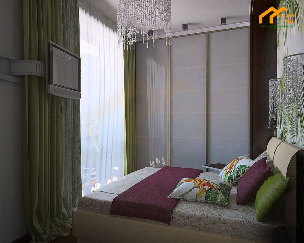 20+Ý tưởng thiết kế nội thất phòng ngủ 6m2, 7m2, 8m2 tiện nghi 2 Mẫu phòng ngủ nhỏ 6m2