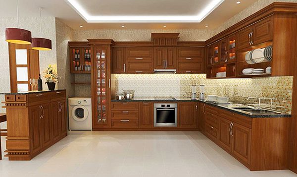 20+ Mẫu tủ bếp có quầy bar đẹp và hiện đại nhất 26 Các mẫu tủ bếp quầy bar mini bằng gỗ tự nhiên