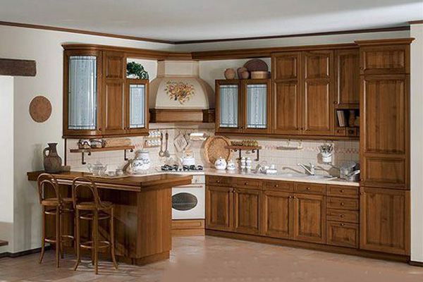 20+ Mẫu tủ bếp có quầy bar đẹp và hiện đại nhất 27 Các mẫu tủ bếp quầy bar mini bằng gỗ tự nhiên