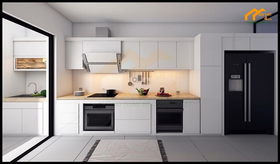 20+ Mẫu tủ bếp Melamine An Cường đẹp và Báo giá 2025 11 Tủ bếp Melamine vân gỗ đẹp