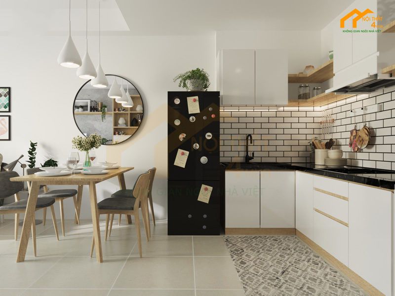 20+ Mẫu tủ bếp Melamine An Cường đẹp và Báo giá 2025 30 Tủ bếp Melamine vân gỗ đẹp
