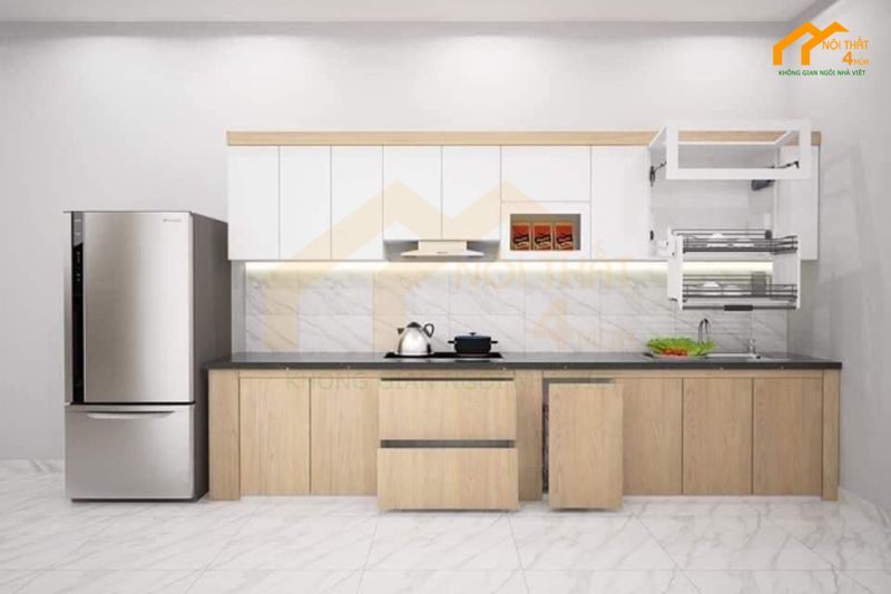20+ Mẫu tủ bếp Melamine An Cường đẹp và Báo giá 2025 31 Tủ bếp Melamine vân gỗ đẹp