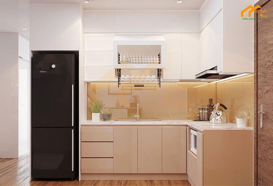 20+ Mẫu tủ bếp Melamine An Cường đẹp và Báo giá 2025 33 Tủ bếp Melamine vân gỗ đẹp