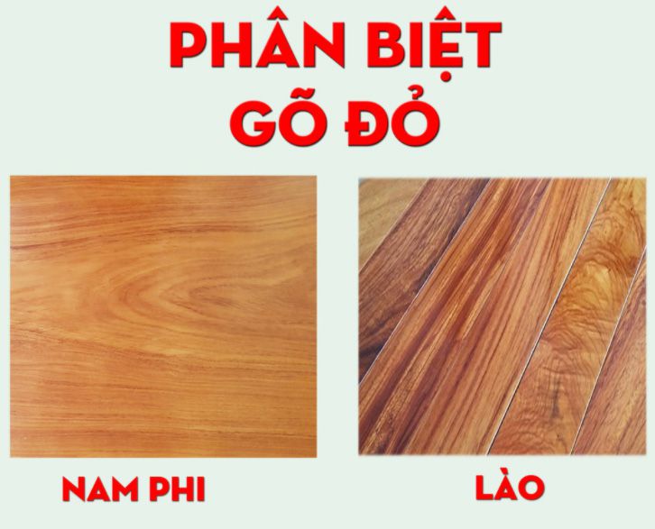 20+ Mẫu tủ bếp gỗ gõ đỏ đẹp, cao cấp, sang trọng 10 Phân biệt 2 loại gỗ gõ đỏ