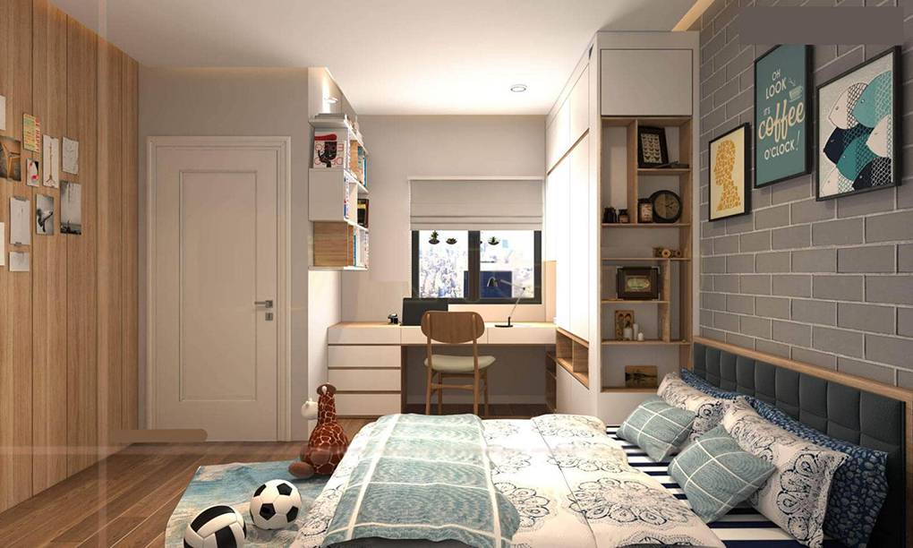 Top 5 Mẫu thiết kế phòng ngủ 10m2 đẹp và tiện nghi nhất 3 Bố trí nội thất phòng ngủ 10m2