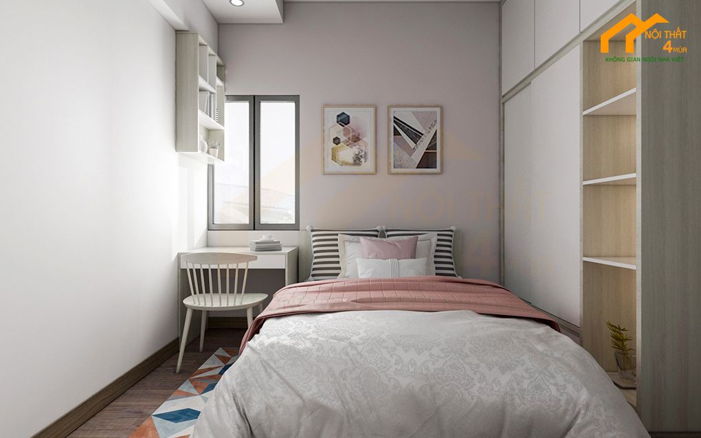 20+Ý tưởng thiết kế nội thất phòng ngủ 6m2, 7m2, 8m2 tiện nghi 10 Mẫu phòng ngủ nhỏ 7m2 dành cho bé gái