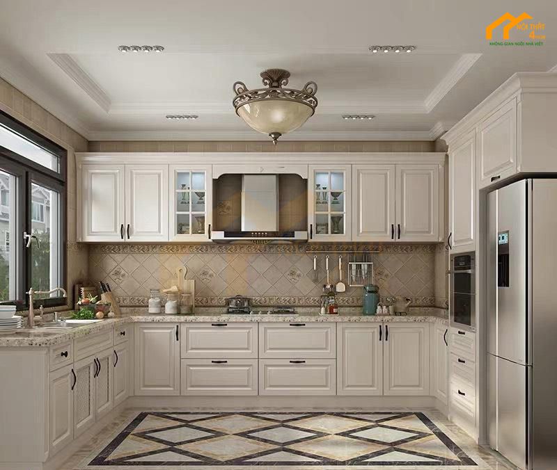 Bố cục tủ bếp chữ U