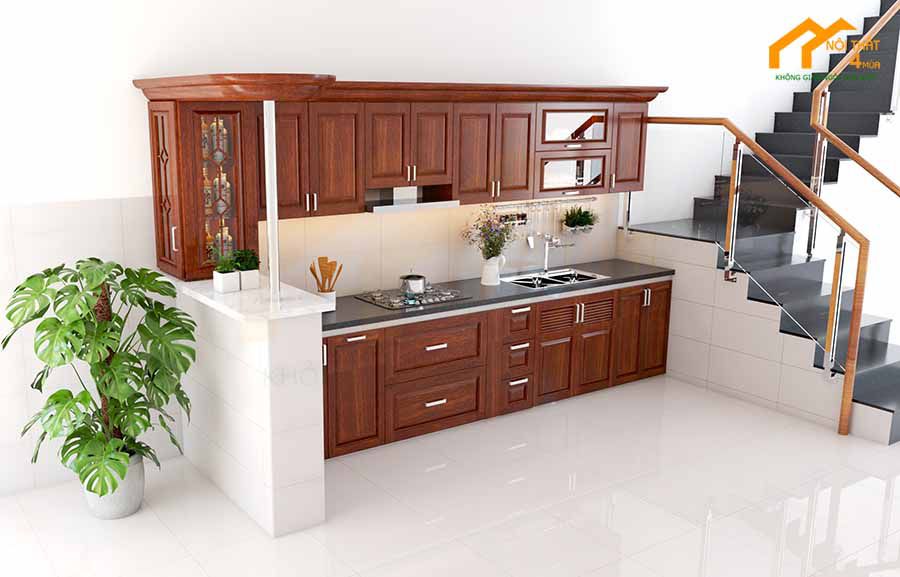 20+ Mẫu tủ bếp có quầy bar đẹp và hiện đại nhất 24 Mẫu tủ bếp có quầy bar mini theo phong cách hiện đại